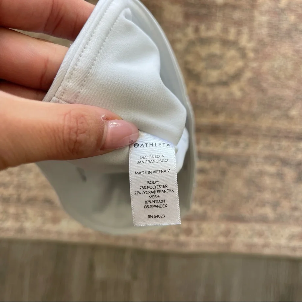 ATHLETA White Leggings Eclipse - Mesh Detail